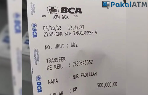 Bukti Transfer ATM BCA Syariah