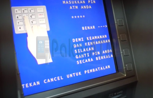 3. Pilih Bahasa Masukkan PIN ATM