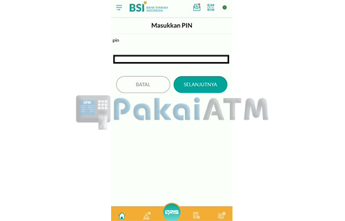 Masukkan PIN BSI Mobile 2