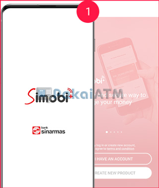 1. buka aplikasi SimobiPlus