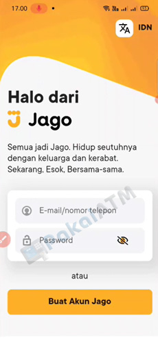 1. Buka Aplikasi Bank Jago