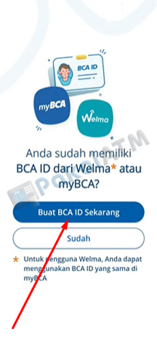 4. Klik Buat BCA ID Sekarang
