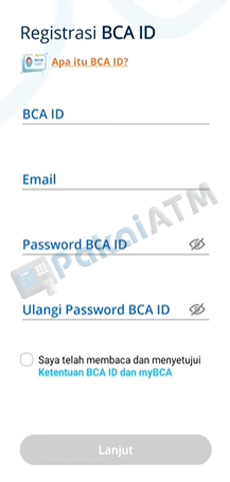 5. Silakan Registrasi BCA ID