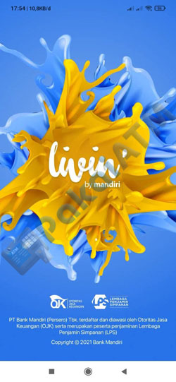 1. Buka Aplikasi New Livin by Mandiri