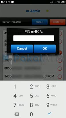 11. Masukkan m PIN BCA Mobile