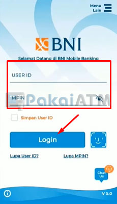 2. Masukkan User ID MPIN