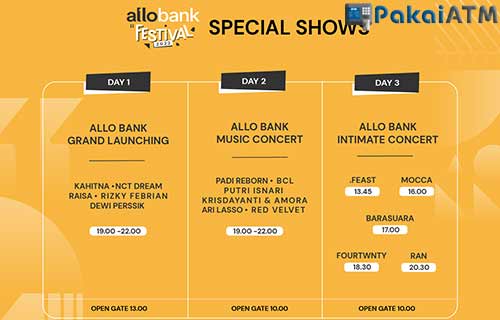 Jadwal Allo Bank Festival