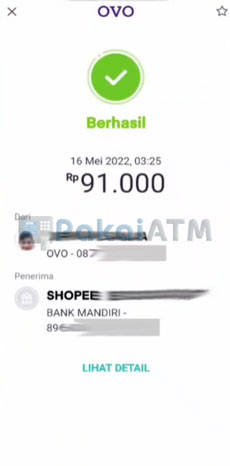 14. Bayar OVO Lewat Shopee PayLater Berhasil