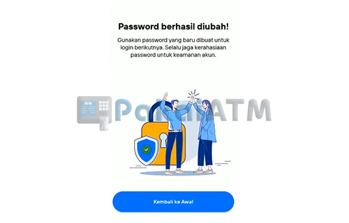 Berhasil Reset Password Livin Mandiri
