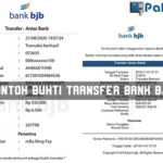 Contoh Bukti Transfer Bank BJB